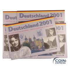 DM Kursmünzensätze Deutschland 2001 PP Deutsche Post