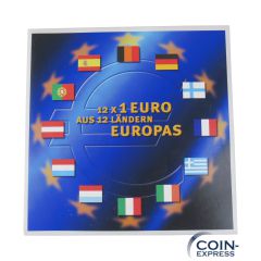 12x 1 Euro aus 12 Ländern Europas