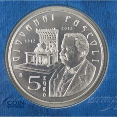 5 Euro Gedenkmünze San Marino 2012 - Giovanni Pascoli