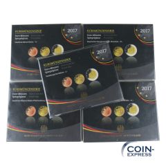 Euro Kursmünzensätze Deutschland 2017 PP ADFGJ