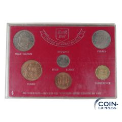Kursmünzensatz Großbritannien 1967