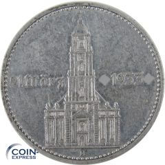 2 Reichsmark Deutsches Reich 1934 A Garnisonskirche mit Datum
