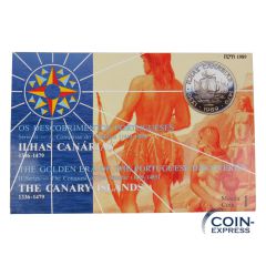 100 Escudos Portugal 1989 - Kanarische Inseln im Folder