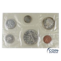 Dollar Kursmünzensatz Kanada 1961 - Indianerkanu