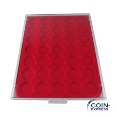 Münzbox gebraucht mit 35 runden Fächern mit Durchmesser 36 mm Münzbox gebraucht mit 35 runden Fächern mit Durchmesser 36 mm