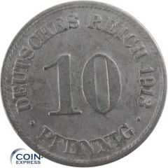 10 Pfennig Deutsches Reich 1913 D