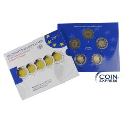 2 Euro Gedenkmünzenset Deutschland 2015 PP - 30 Jahre EU-Flagge