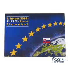 Euro Kursmünzensatz Slowakei 2009 - 1. Januar Euro-Start