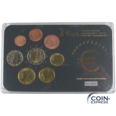 2 Euro Gedenkmünzensatz Luxemburg mit 2 Euro Schloss Berg