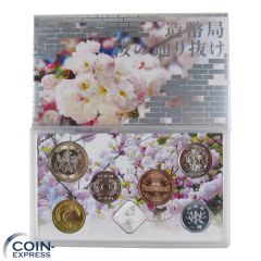 Yen Kursmünzensatz Japan 2025 BU - Kirschblüte Osaka Yen Kursmünzensatz Japan 2025 BU - Kirschblüte Osaka
