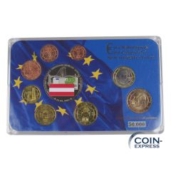 Euro Kursmünzensatz Österreich -Serie: Euro Währungssatz