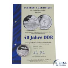 Medaille 40 Jahre DDR - Interflug