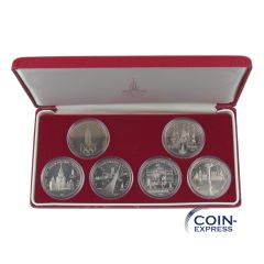 6x 1 Rubel Gedenkmünze Russland Olympia Moskau 1980