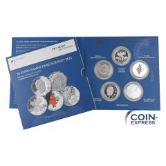 20 Euro Gedenkmünzenset Deutschland 2021 Spiegelglanz PP