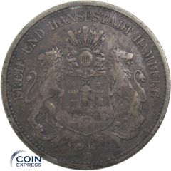 2 Mark Münze Hamburg 1902 J