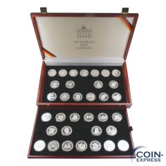 Deutschland einig Vaterland 34 Stück Silbermedaillen