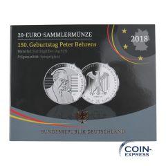 20 Euro Deutschland 2018 PP Peter Behrens