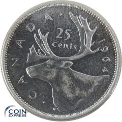 25 Cent Münze Kanada 1964 - Elch