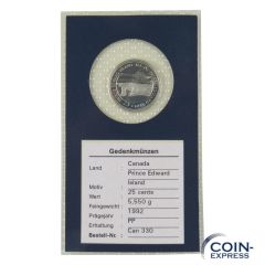 25 Cent Gedenkmünze Kanada 1992 - Prince Edward Island