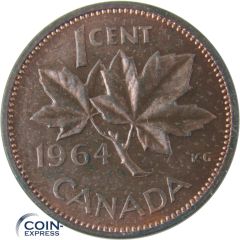 1 Cent Münze Kanada 1964 Ahornblatt 1 Cent Münze Kanada 1964 Ahornblatt