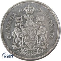 50 Cent Münze Kanada 1963