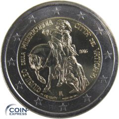 2 Euro Gedenkmünze Vatikan 2016 - Barmherzigkeit