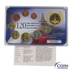 Euro Kursmünzensatz Frankreich - 120 Jahre Eiffelturm