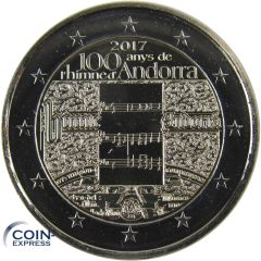 2 Euro Gedenkmünze Andorra 2017 Hymne
