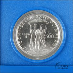 500 Lire Italien 1984 - Olympia Los Angeles