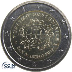 2 Euro Gedenkmünze San Marino 2017 Internationales Jahr des Tourismus