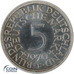 5 DM Münze Deutschland 1970 PP F - Silberadler