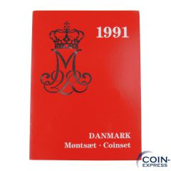 Kronen Kursmünzensatz Dänemark 1991 BU