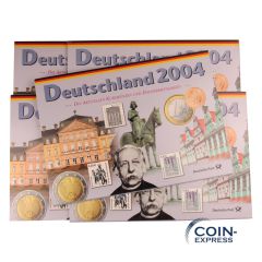 Euro Kursmünzensätze Deutschland 2004 ADFGJ Deutsche Post