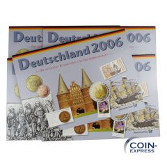 Euro Kursmünzensätze Deutschland 2006 ADFGJ Deutsche Post