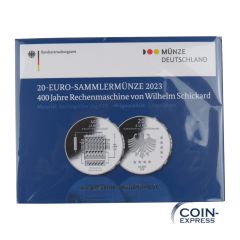20 Euro Deutschland 2023 - Rechenmaschine von Wilhelm Schckard - Spiegelglanz