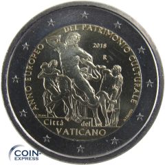 2 Euro Gedenkmünze Vatikan 2018 - Kulturerbe 2 Euro Gedenkmünze Vatikan 2018 - Kulturerbe