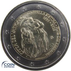 2 Euro Gedenkmünze Vatikan 2019 - Sixtinische Kapelle