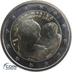 2 Euro Gedenkmünze San Marino 2019 Filippo Lippi