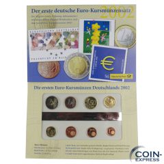 Euro Kursmünzensätze Deutschland 2002 PP D Deutsche Post