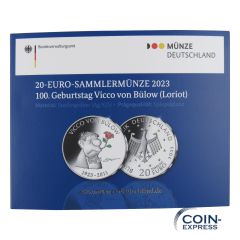 20 Euro Deutschland 2023 Vicco von Bülow Loriot - Spiegelglanz