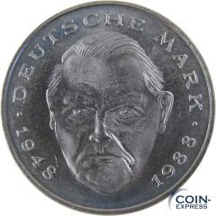 2 DM Münze Deutschland 1989 J - Ludwig Erhard