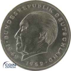 2 DM Münze Deutschland 1979 G - Konrad Adenauer