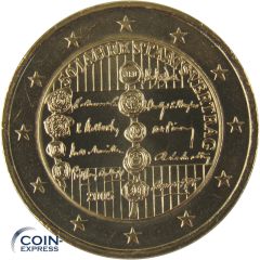 2 Euro Gedenkmünze Österreich 2005 50 Jahre Staatsvertrag vergoldet