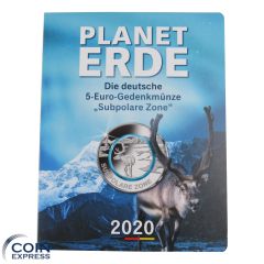 5x 5 Euro Deutschland 2020 Subpolare Zone ADFGJ im Folder