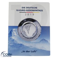 5x 10 Euro Deutschland 2019 In der Luft ADFGJ im Folder