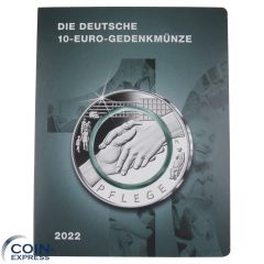 5x 10 Euro Deutschland 2022 Pflege ADFGJ im Folder