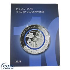 5x 10 Euro Deutschland 2025 Technisches Hilfswerk ADFGJ im Folder