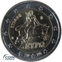 2 Euro Münze Griechenland 2020 Stier