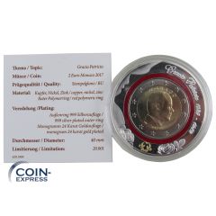 Medaille Monaco 2017 - 2 Euro Polymer Gedenkausgabe Grace Kelly