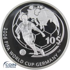 10 Dollar Gedenkmünze Fiji 2006 - Fußball WM 10 Dollar Gedenkmünze Fiji 2006 - Fußball WM